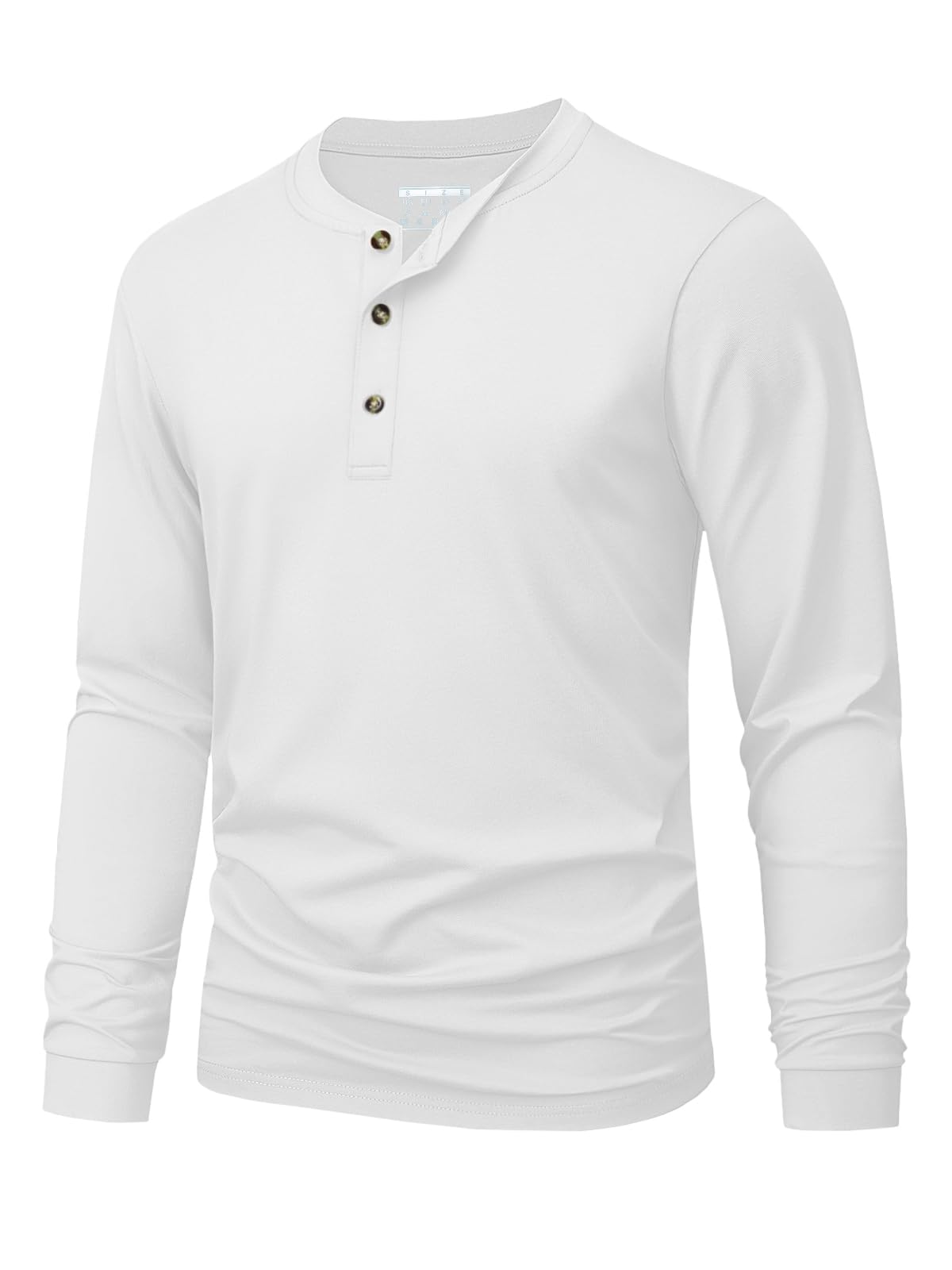 Embellish Knit - Erkek Henley Tişörtü Sade Düz Renk