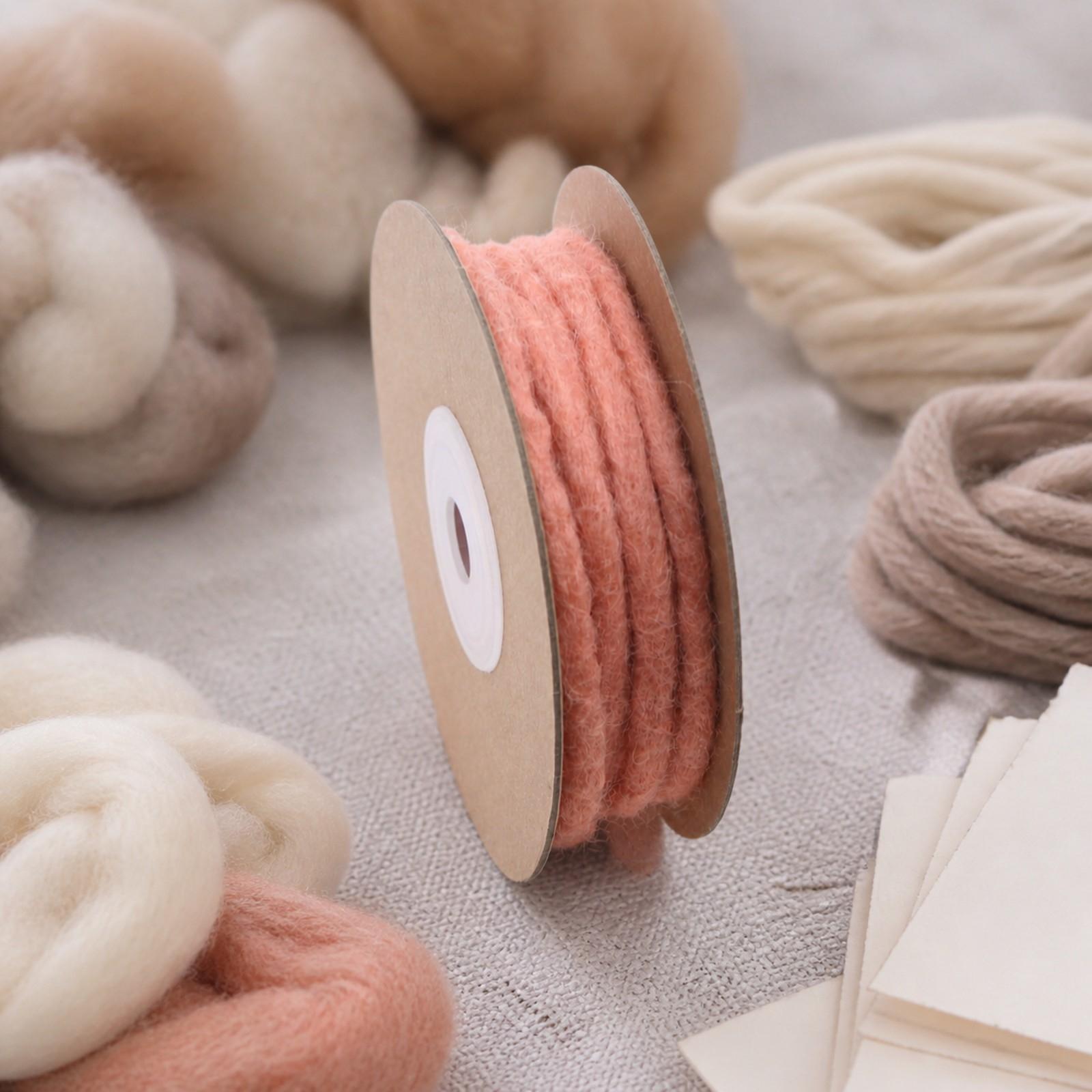 Saf Yün Keçe Kurdele, 5 mm Kal - Cord Trim Twisted incelemesi ve fiyatı