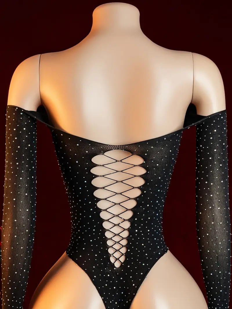 Rhinestone Fishnet Hollow Baby - Crystal Mesh Fabric incelemesi ve fiyatı