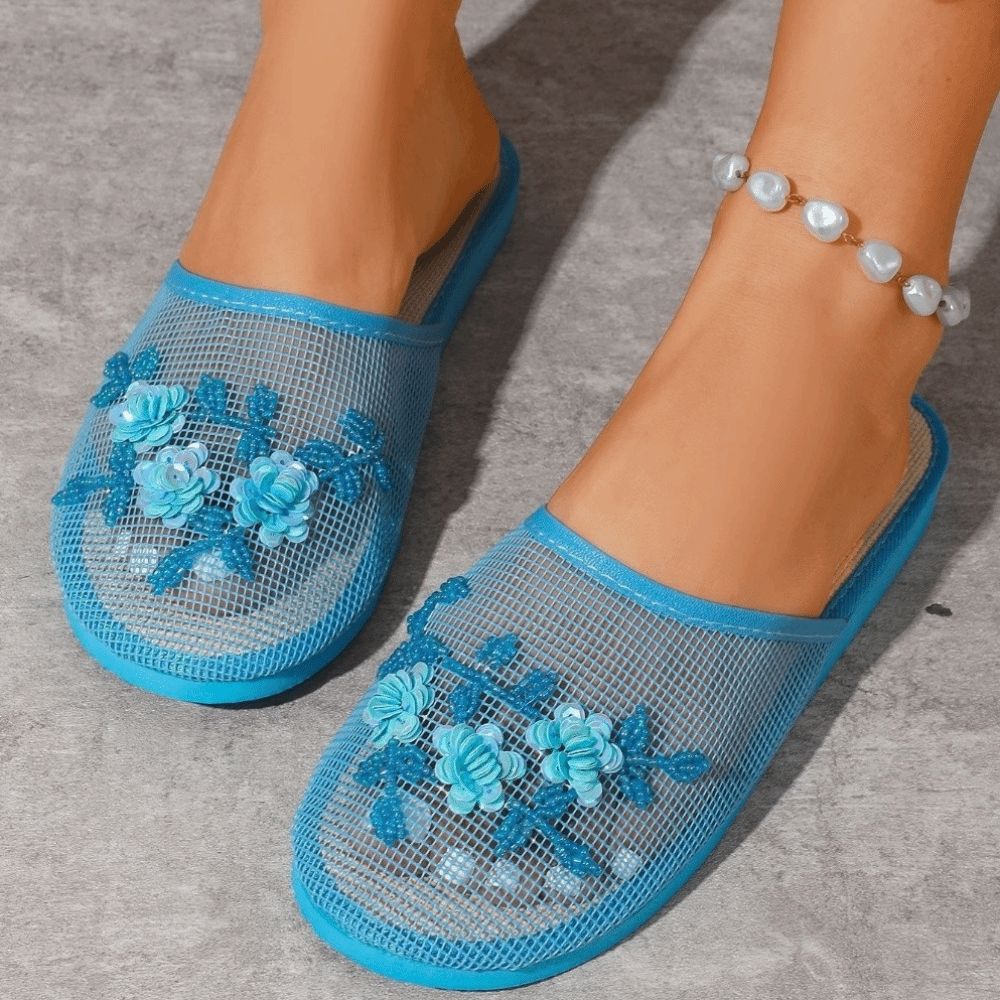 Günlük Çiçek Nakışlı File Sand - Embroidery Embellishments incelemesi ve fiyatı