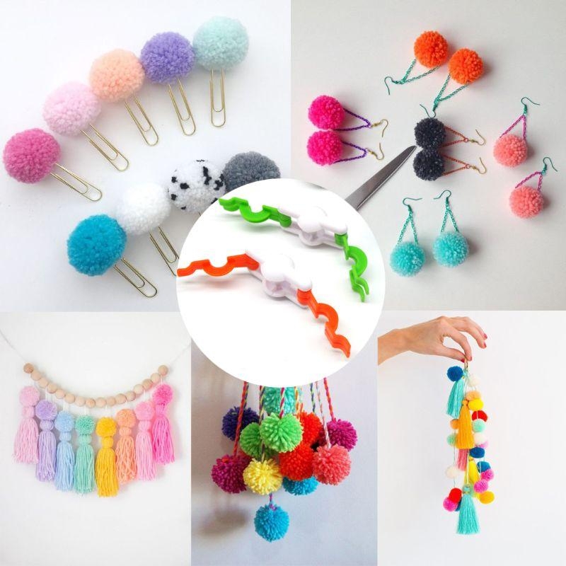 D8KF 2 adet Ponpon Pom-Pom Mak - Pom Pom Maker Tool incelemesi ve fiyatı